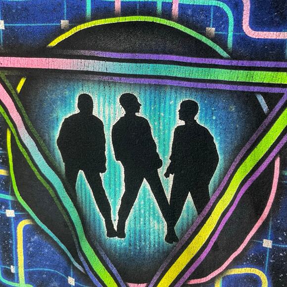 Blue Man Group T-Shirt Size S Womens Universal Studios Neon Graphic Tee - Picture 5 of 6